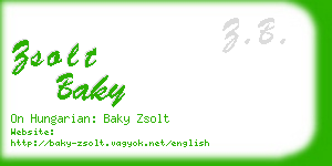 zsolt baky business card